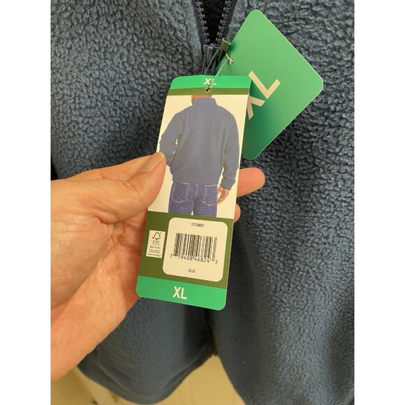 Orvis Men’s Full Zip Fleece Jacket with Pockets Blue Size XL - Picture 7 of 11